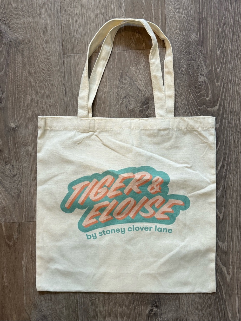 Tiger & Eloise Cream Canvas Tote